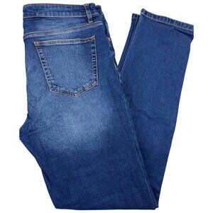 Forever 21 Slim Mens Denim Jeans Size 33 lighter W/Lighter Upper Backside